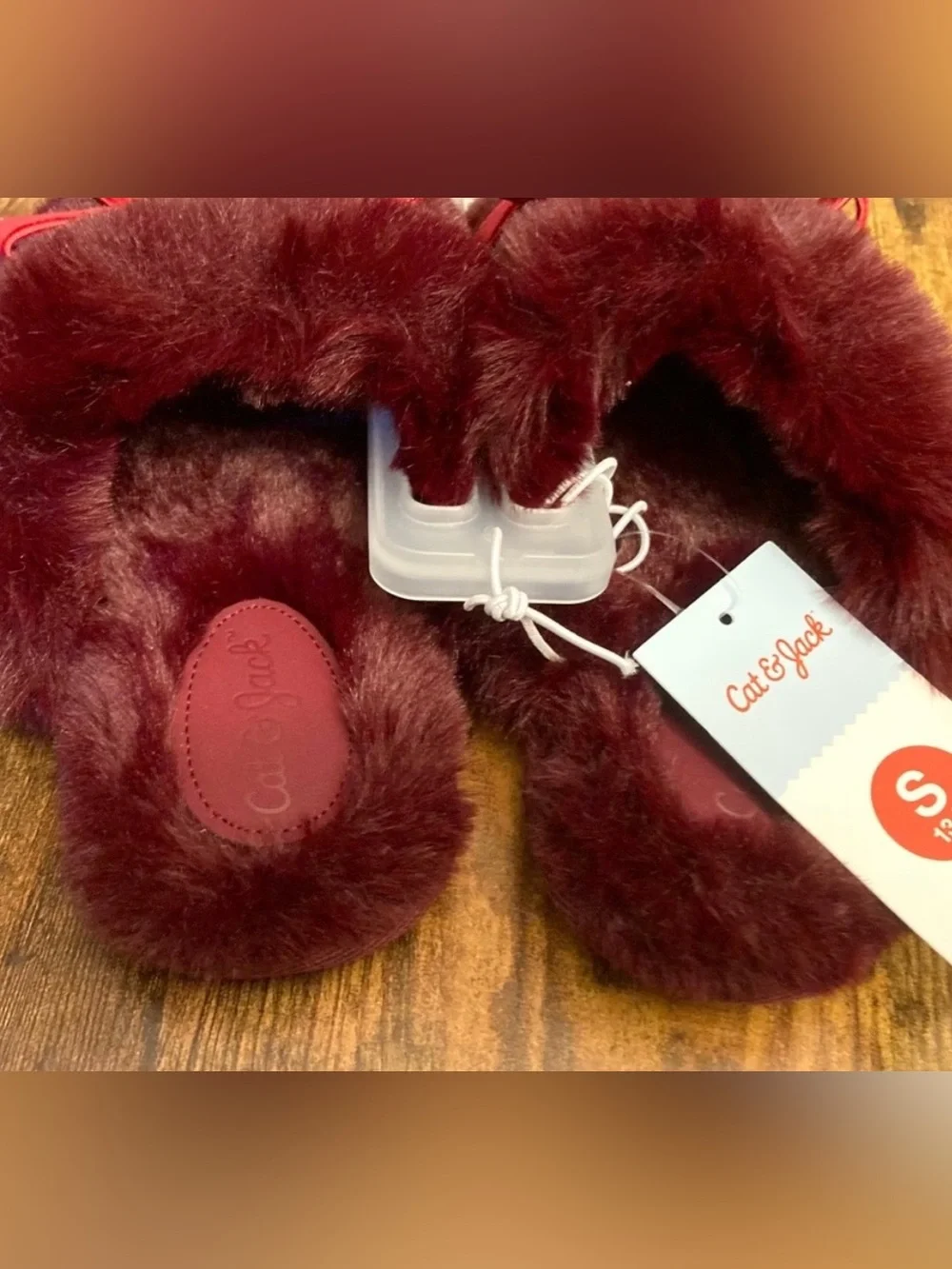 Kids' Scuff Slippers - Cat & Jack™ Red Small 13/1 New